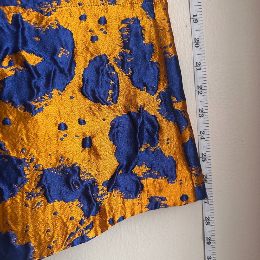 Max & Co. royal blue and orange skirt. Size 2. - Picture 5 of 11